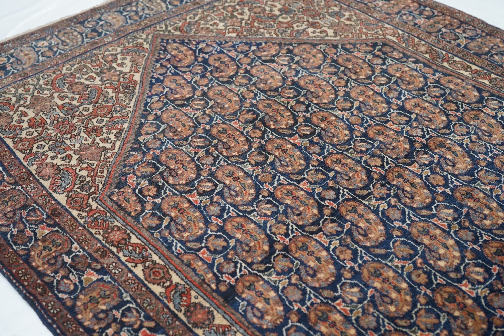 Antique Sarouk Rug 3'4'' x 4'10''