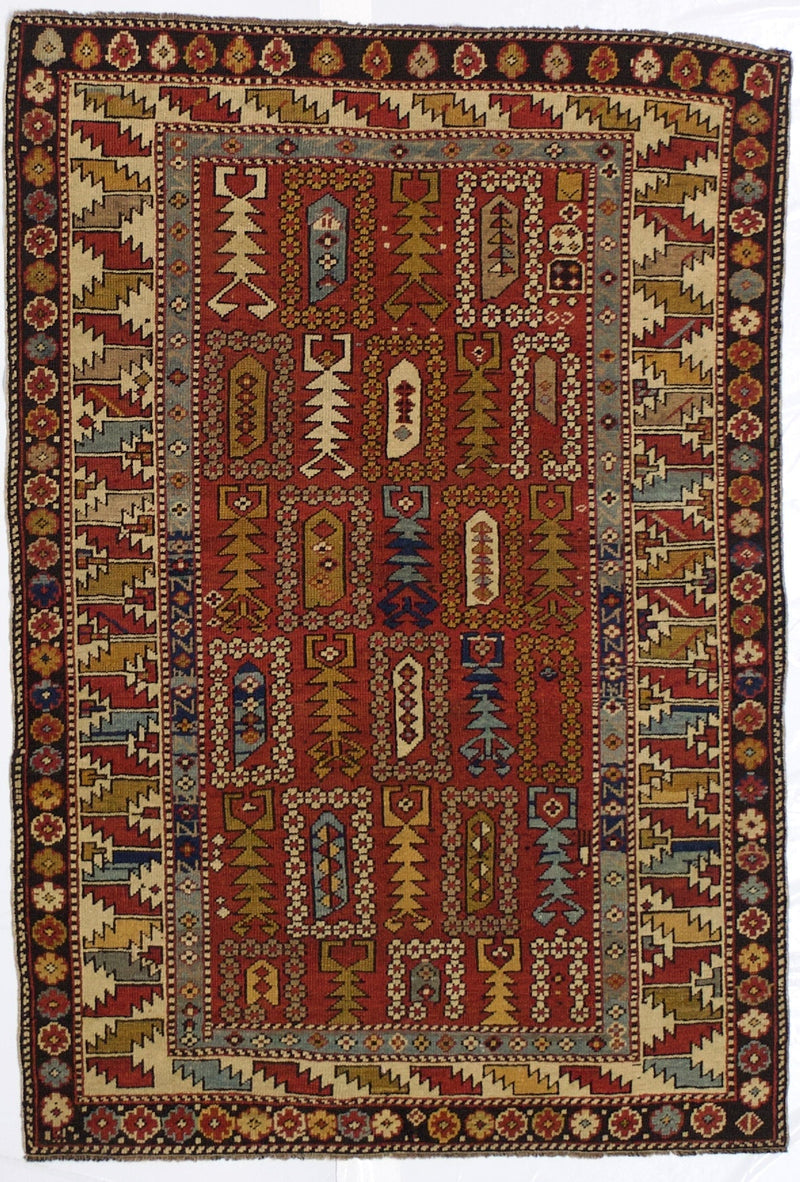 Fine Antique Caucasian Kuba Rug 3'5
