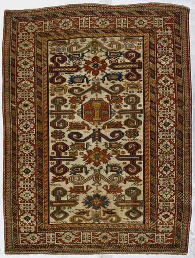 Antique Caucasian Perpedil Rug 3' 5