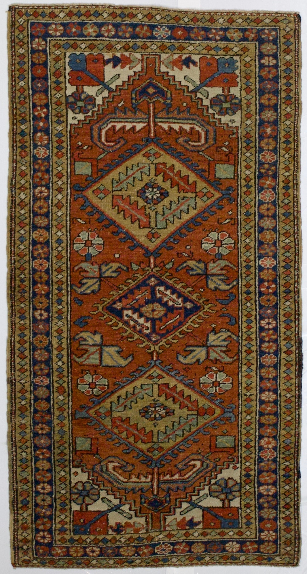Antique  Heriz Rug 3'0" x 5' 10''