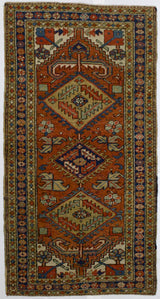 Antique  Heriz Rug 3'0" x 5' 10''