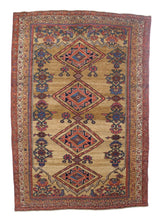 Antique Kurdish Bidjar Rug 4'1" x 5' 11"