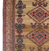 Antique Kurdish Bidjar Rug 4'1" x 5' 11"