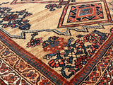 Antique Kurdish Bidjar Rug 4'1" x 5' 11"