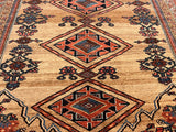 Antique Kurdish Bidjar Rug 4'1" x 5' 11"