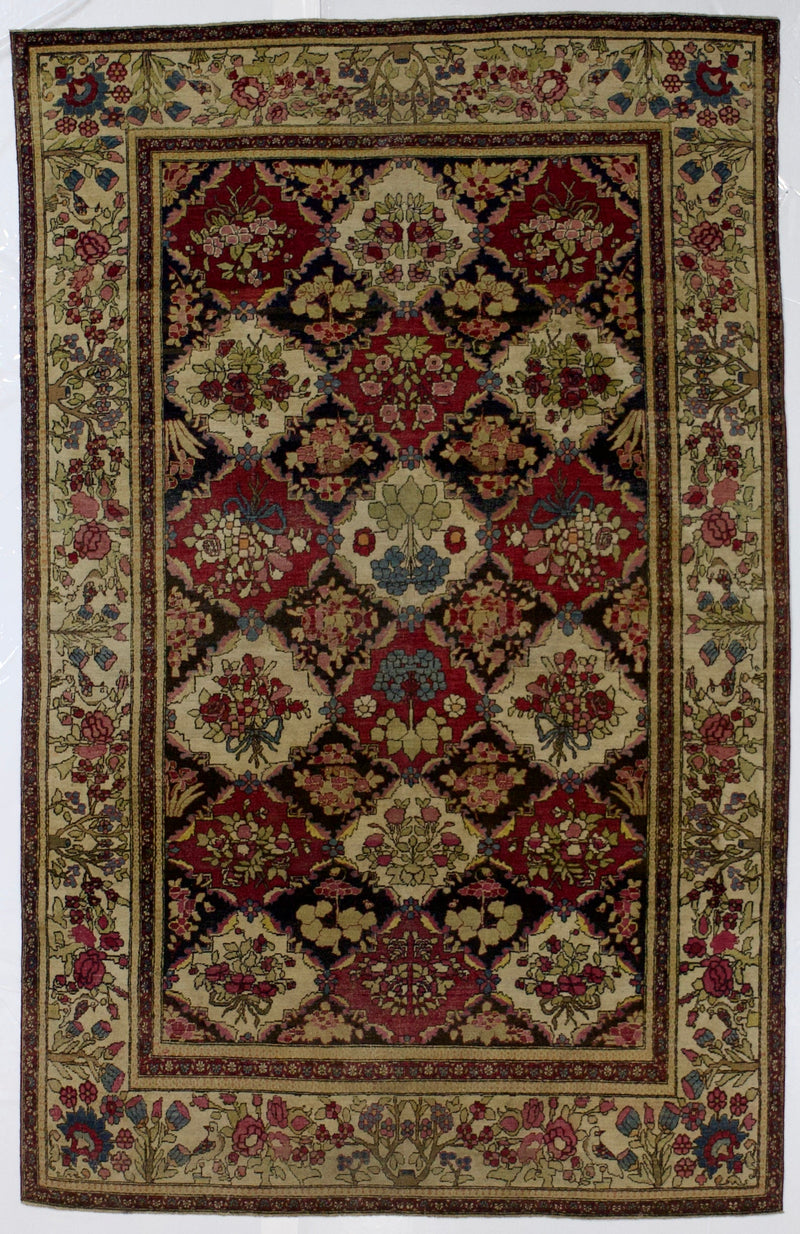 Antique Tehran Rug 4'6