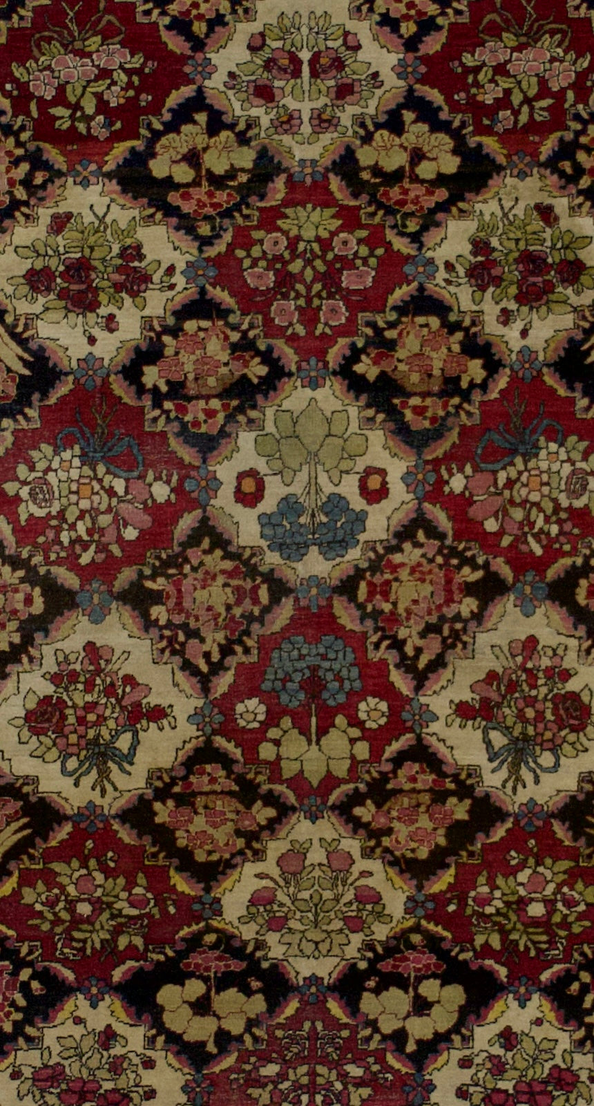 Antique Tehran Rug 4'6" x 7' 0"