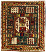Antique Caucasian Karachov Kazak Rug 6' 4'' x 7' 0"