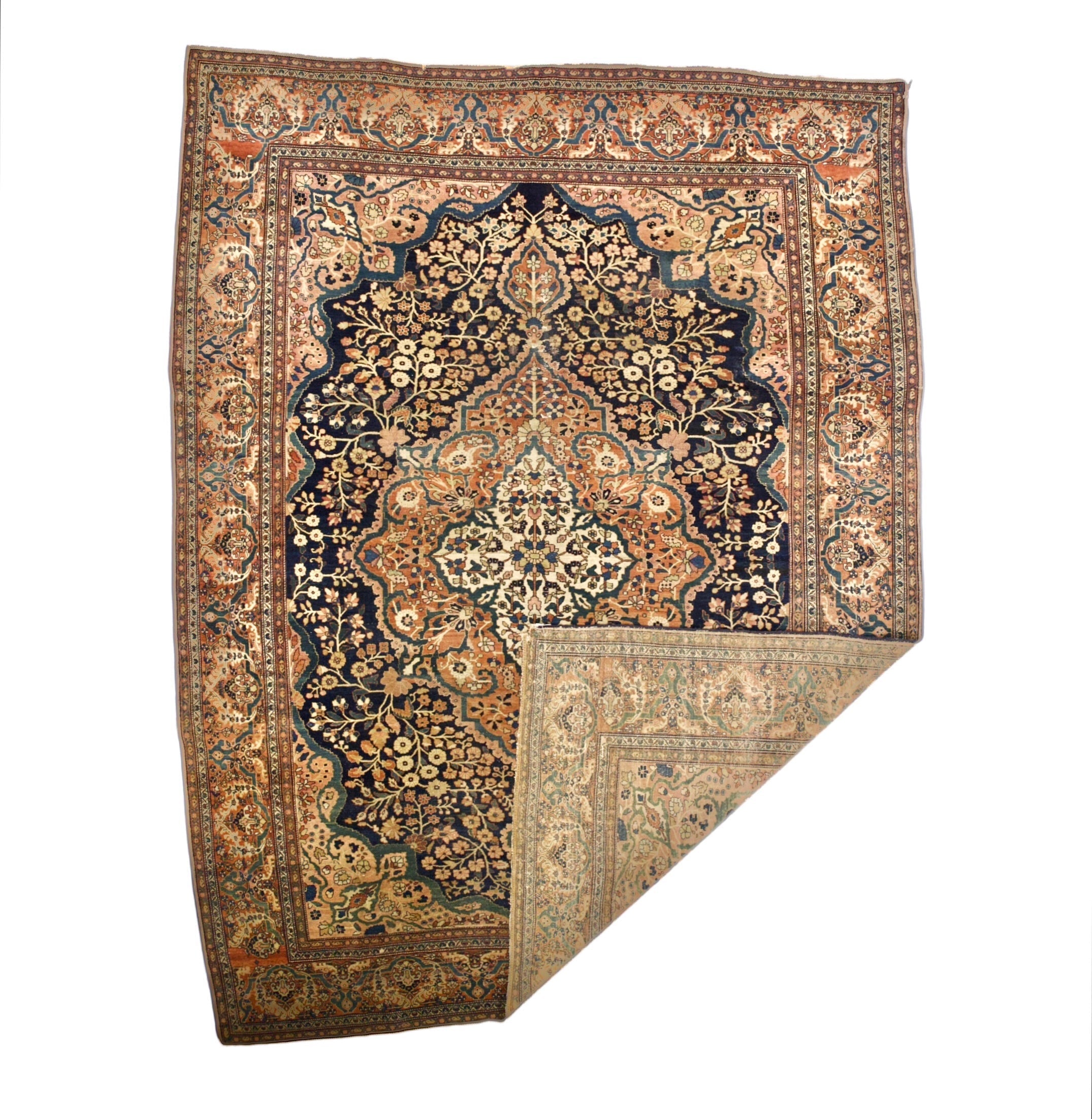 Antique Farahan Sarouk Rug 8' 7'' x 11' 1''