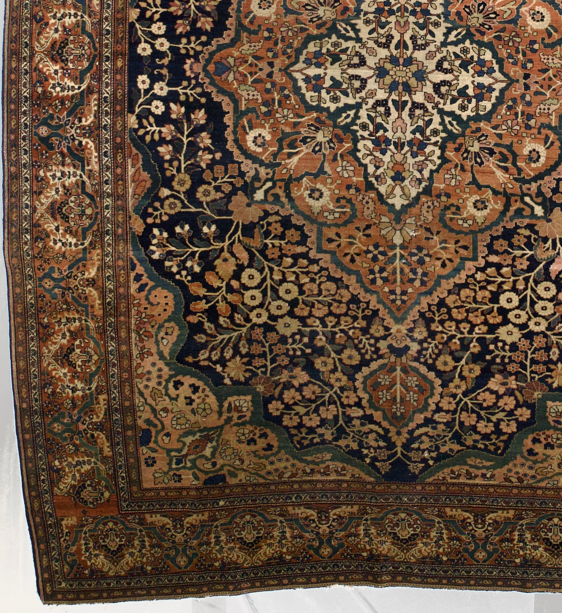 Antique Farahan Sarouk Rug 8' 7'' x 11' 1''