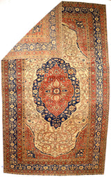Antique Mohtasham Kashan Area Rug 10' 2'' x 17' 0"