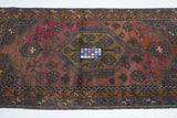 Vintage Turkish Tribal Rug 3' x 5'7''