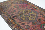 Vintage Turkish Tribal Rug 3' x 5'7''