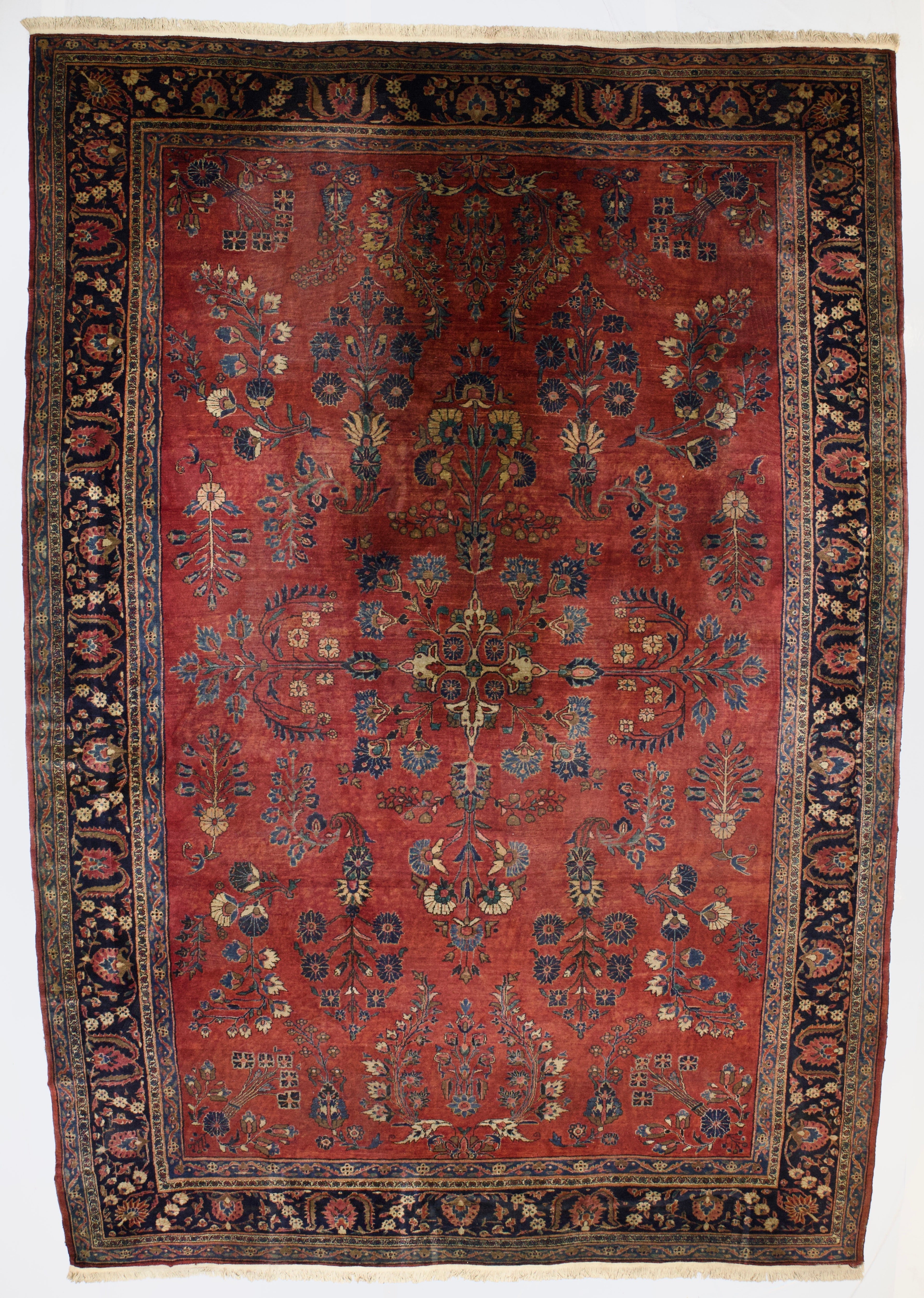 Antique  Mohajeran Sarouk Rug 10' 6'' x 15' 0"