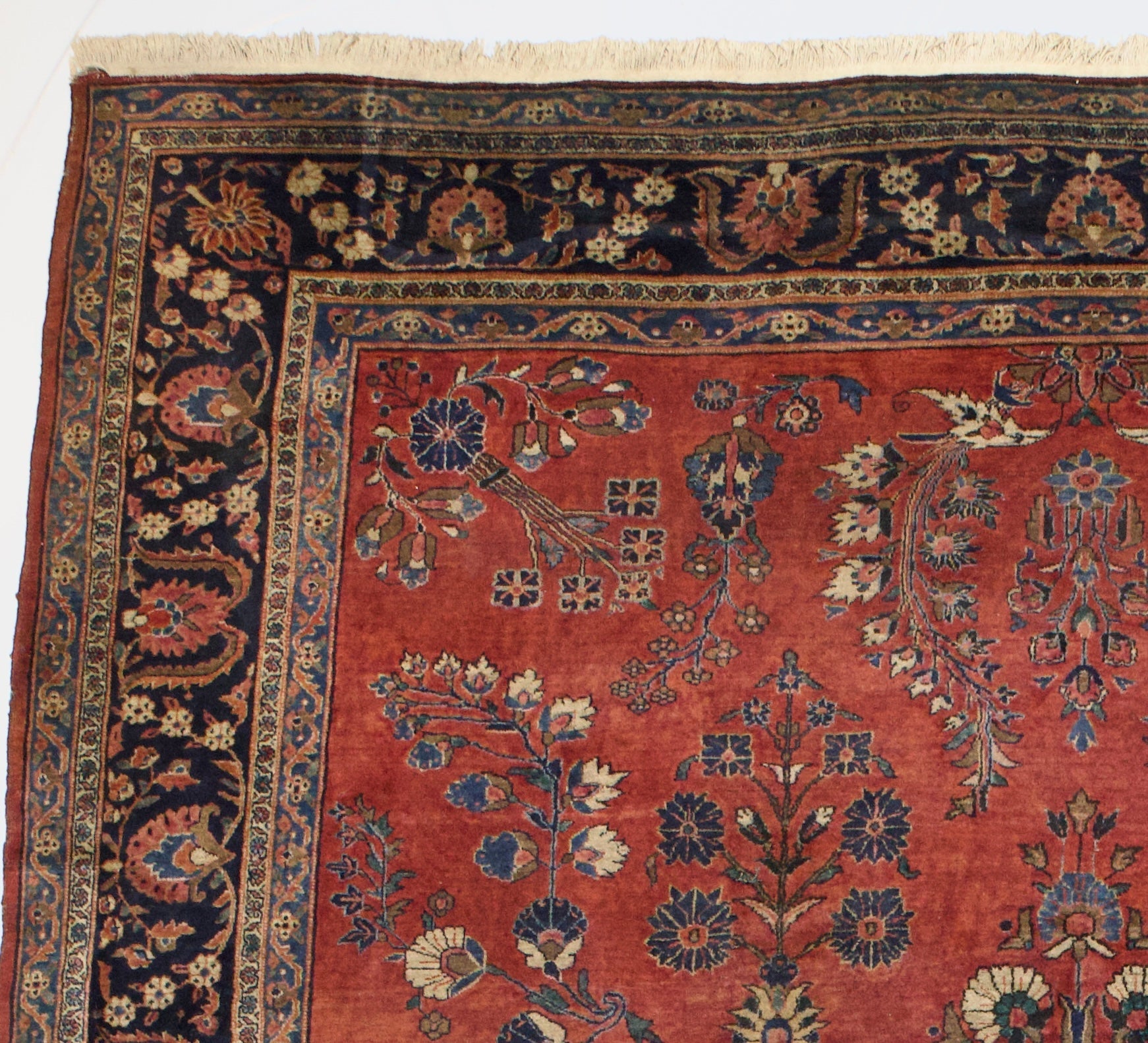 Antique  Mohajeran Sarouk Rug 10' 6'' x 15' 0"