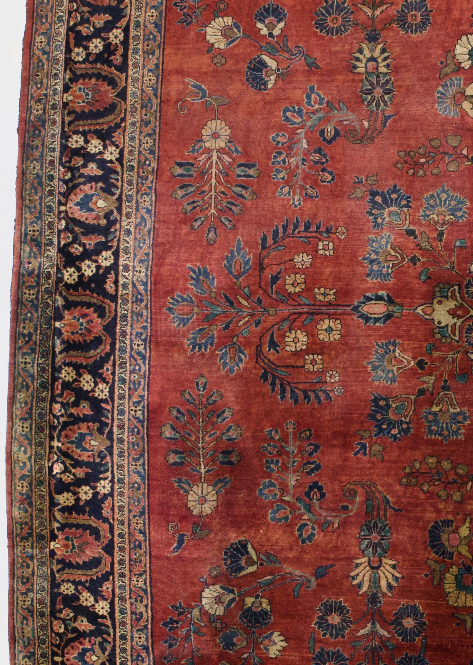 Antique  Mohajeran Sarouk Rug 10' 6'' x 15' 0"