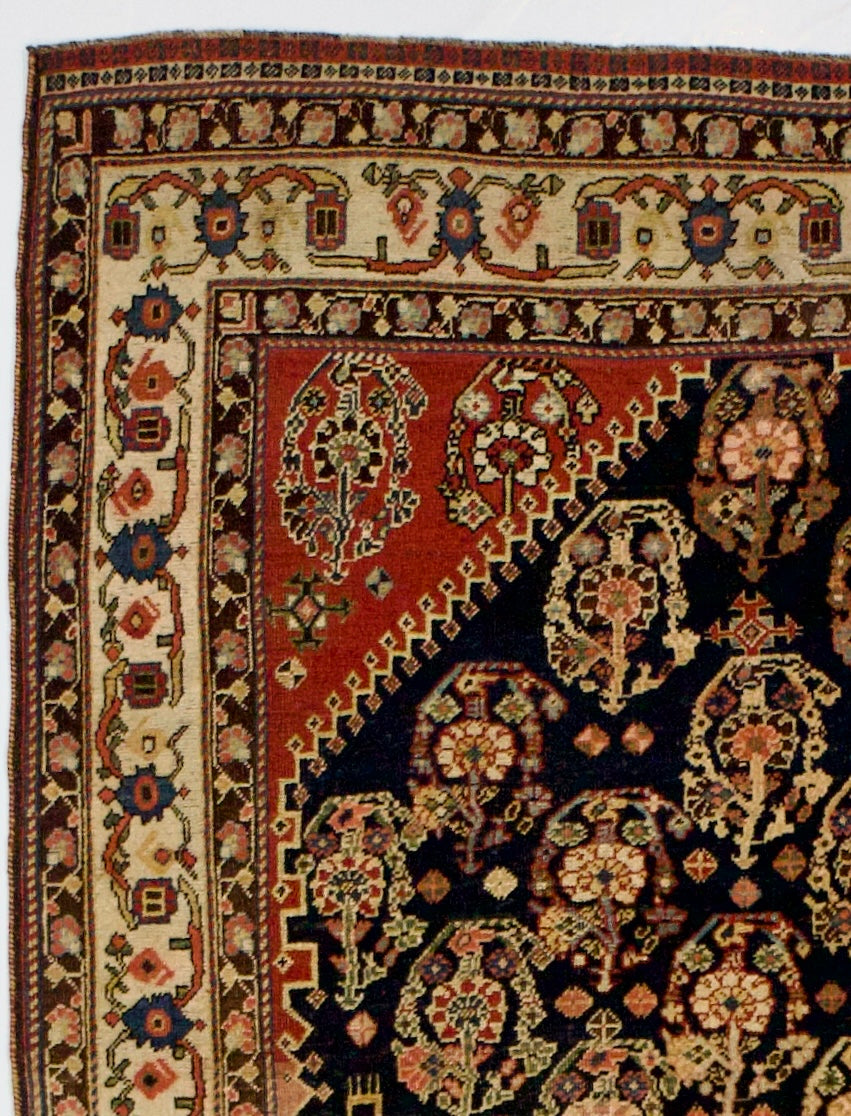 Antique Qashqai Rug 4'8" x 6'0"