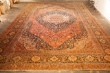 Antique  Hajijalili Tabriz Rug 11' 0" x 18' 0"