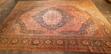 Antique  Hajijalili Tabriz Rug 11' 0" x 18' 0"
