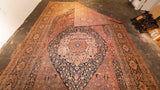 Antique  Hajijalili Tabriz Rug 11' 0" x 18' 0"