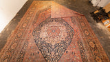 Antique  Hajijalili Tabriz Rug 11' 0" x 18' 0"