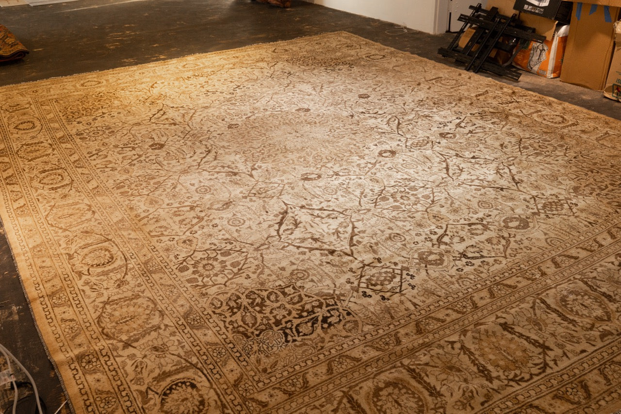 Vintage  Tabriz 12'11" x 17' 4''