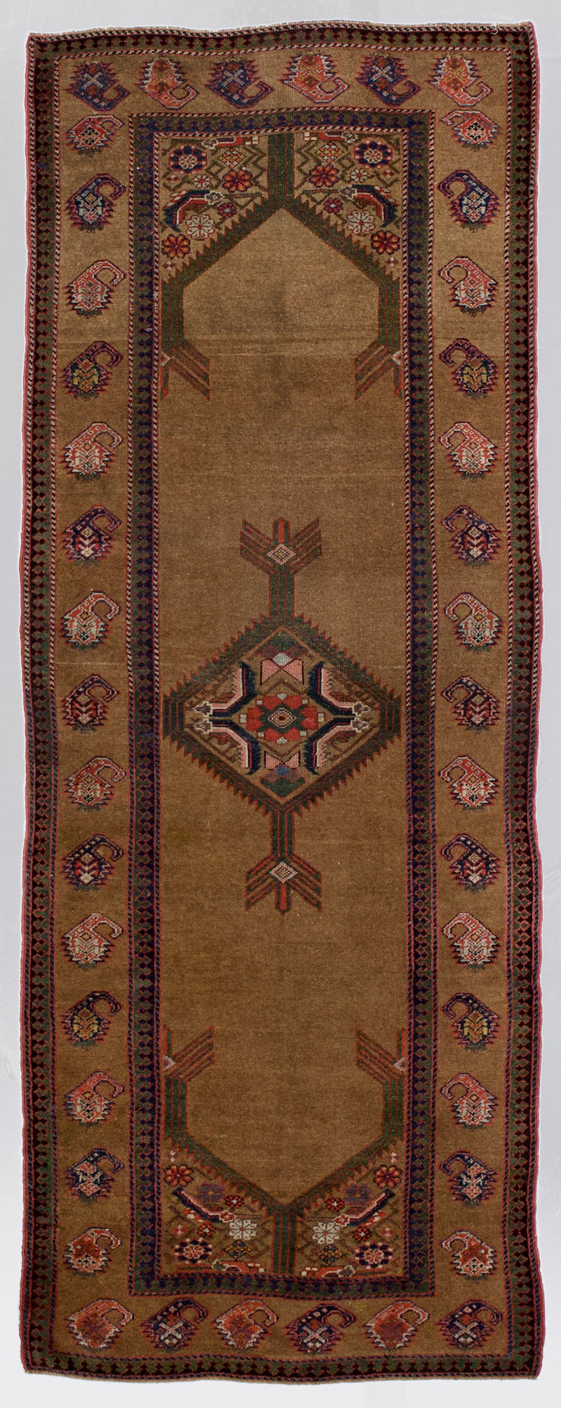 Fine Antique NW  Camel Hair Rug 3'8
