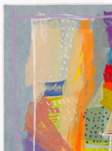 Fine Vintage Abstract Print Rug 4' 4" x 5' 10"