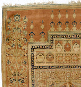 Extremely Fine/rare and unusual Antique Silk Rug 4' 0" x 5' 4"