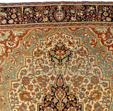 Antique Mohtasham Kashan Area Rug 4' 6" x 6'9"
