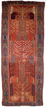 Early Antique Bakhshayesh Long Rug 5'8" x 14' 6''