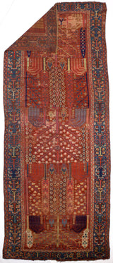 Early Antique Bakhshayesh Long Rug 5'8" x 14' 6''
