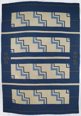 Vintage Swedish Rug Signed and Dated 8' 6" x 12' 5''