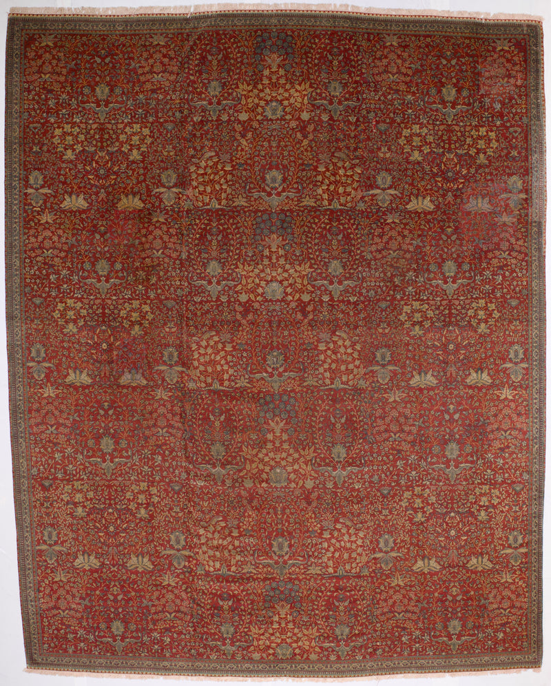 Antique Mohtasham Kashan Rug 10' 5