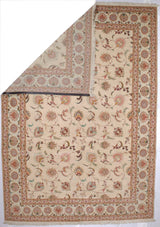 Extremely Fine Tabriz Wool & Silk Rug 8' 2'' x 11' 8''