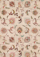 Extremely Fine Tabriz Wool & Silk Rug 8' 2'' x 11' 8''