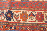Antique  Afshar Rug 4'1" x 5' 6"