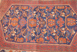 Antique  Afshar Rug 4'1" x 5' 6"