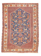 Antique  Afshar Rug 4'1" x 5' 6"