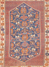 Antique  Afshar Rug 4'1" x 5' 6"