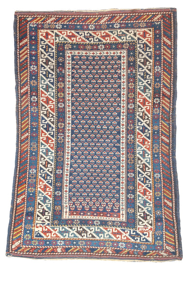 Antique Caucasian Kuba Rug 2' 9'' x 4' 2''