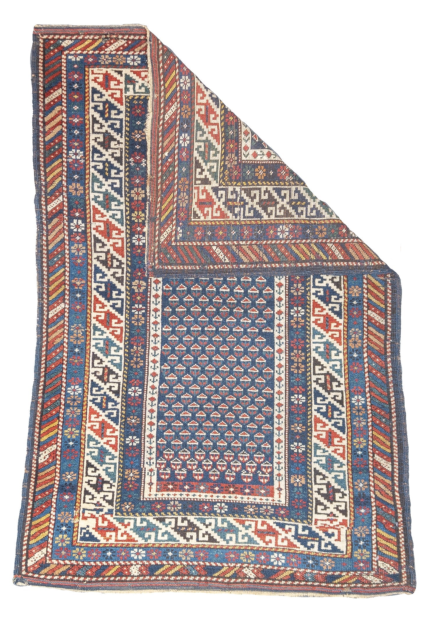 Antique Caucasian Kuba Rug 2' 9'' x 4' 2''