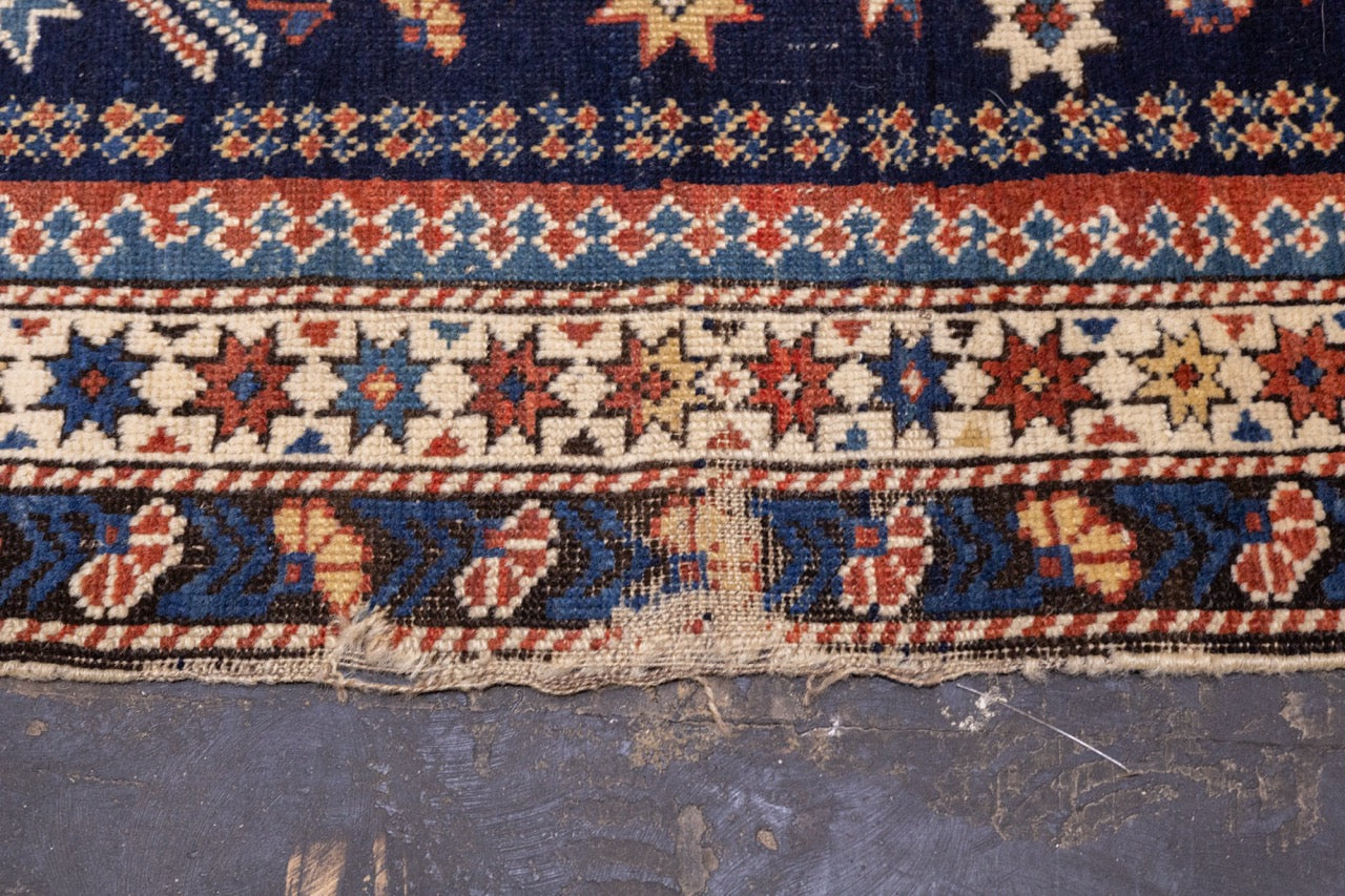 Antique Caucasian Shirvan Bijov Rug 2' 10'' x 6' 0"