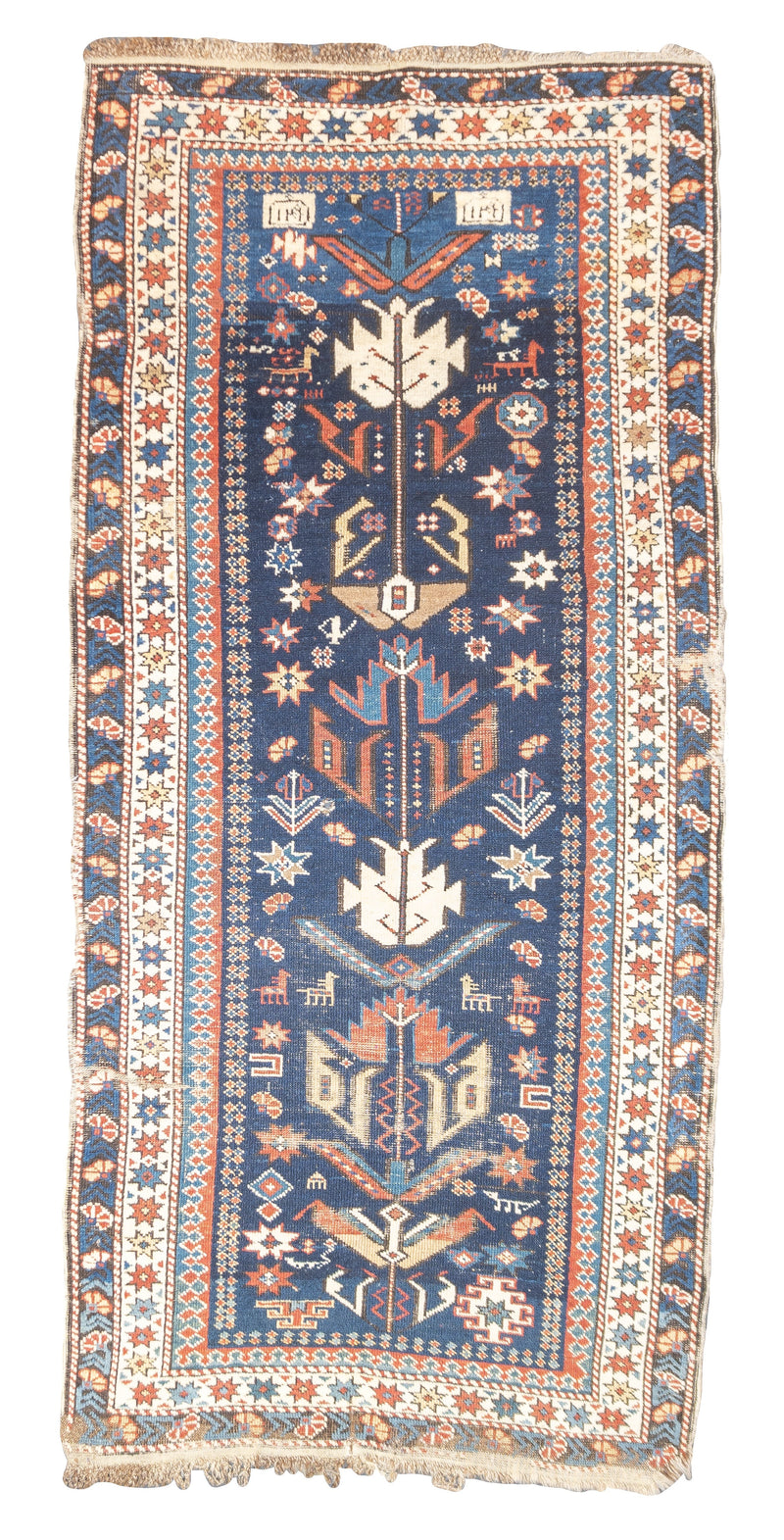 Antique Caucasian Shirvan Bijov Rug 2' 10'' x 6' 0
