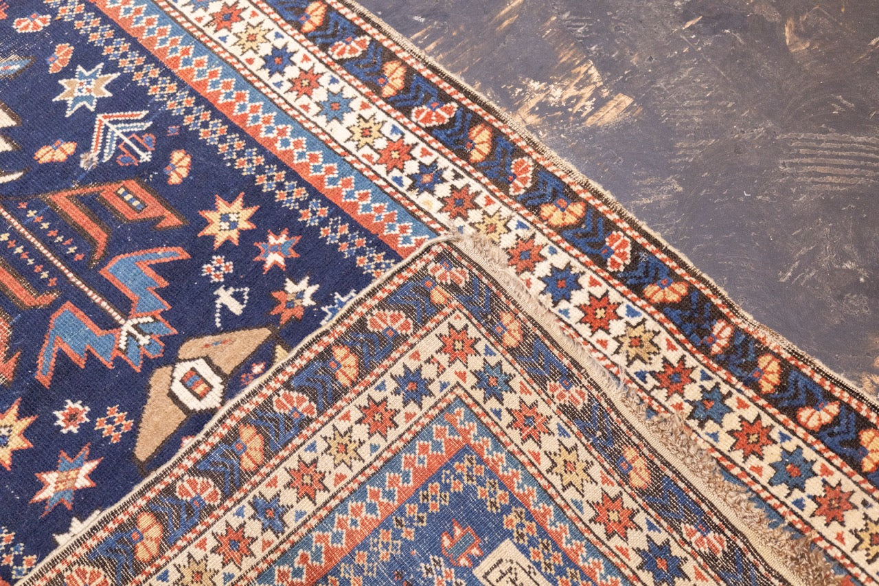 Antique Caucasian Shirvan Bijov Rug 2' 10'' x 6' 0"