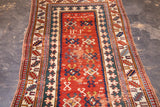 Antique Caucasian Kazak Rug 3' 10" x 6' 9"