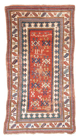 Antique Caucasian Kazak Rug 3' 10" x 6' 9"