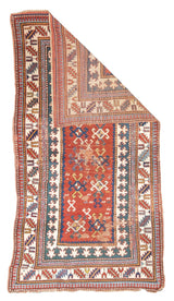 Antique Caucasian Kazak Rug 3' 10" x 6' 9"