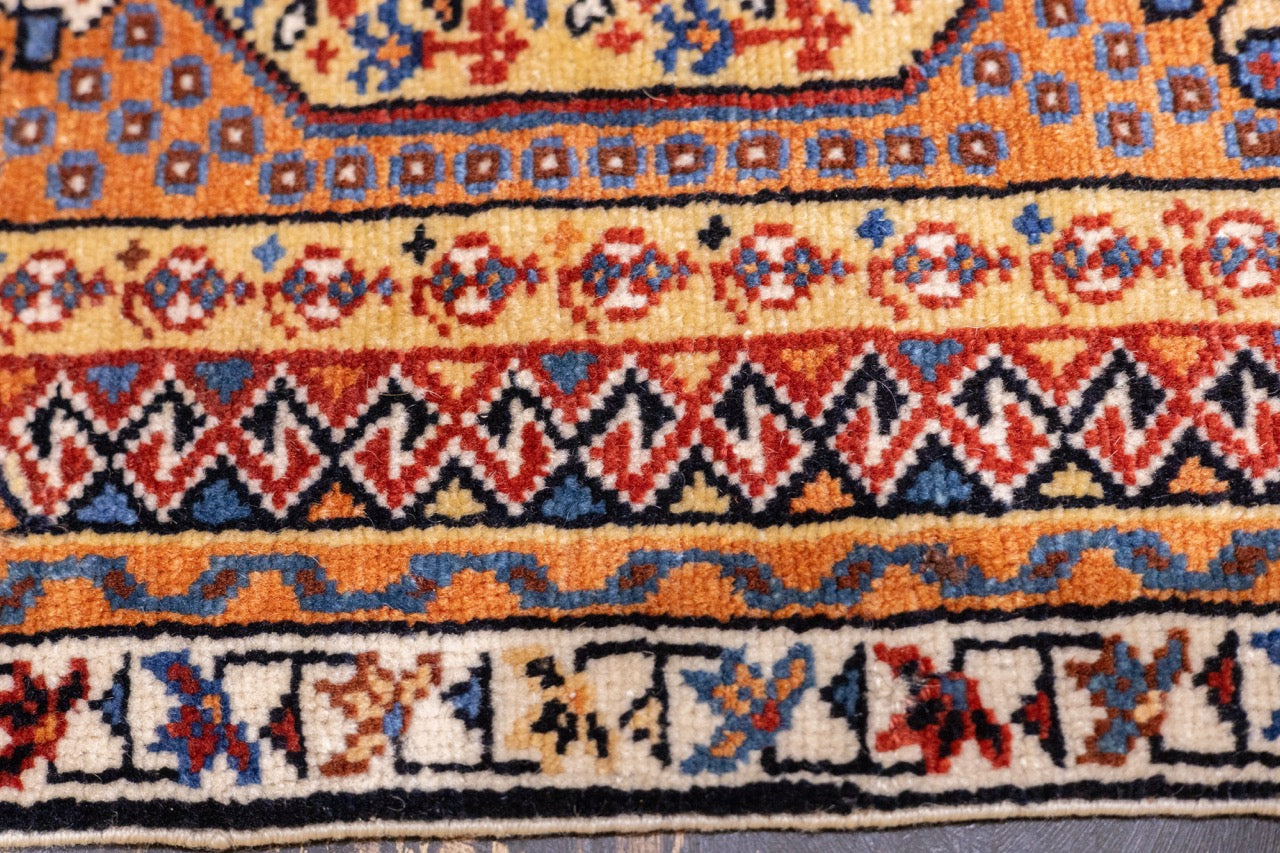 Antique  Qashqai Mat 1' 7'' x 1' 7''