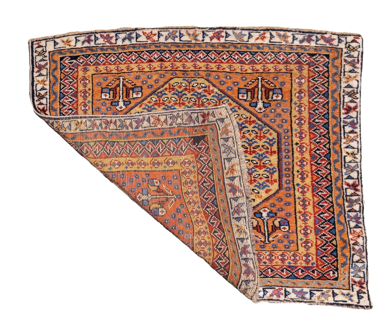 Antique  Qashqai Mat 1' 7'' x 1' 7''